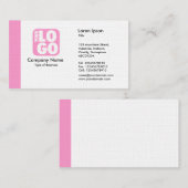 Rand (Logo) - Rosa Visitenkarte (Vorne/Hinten)