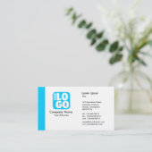 Rand (Logo) - Sky Blue Visitenkarte (Stehend Vorderseite)