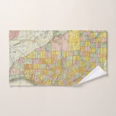 Rand McNally Eisenbahn-und Landkreis-Karte von Badhandtuch Set (Handtuch)