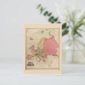 Rand McNally Map of Europe (1894) Postkarte (Stehend Vorderseite)