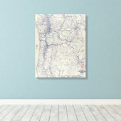 Rand McNally Offiziell 1925 Auto Trails Map Leinwanddruck (Insitu (Holzboden))