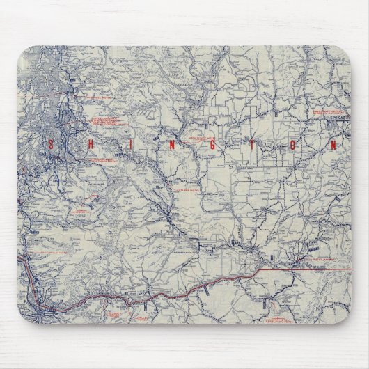 Rand McNally Offiziell 1925 Auto Trails Map Mousepad (Vorne)