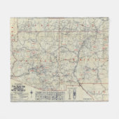Rand McNally offizielle Auto-Spuren 1925 Fleecedecke (Vorderseite (Horizontal))