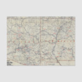 Rand McNally offizielle Auto-Spuren 1925 Seidenpapier (Vorderseite)