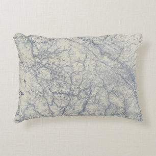 Rand McNally offizielles Auto 1925 schleppt Karte Dekokissen