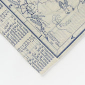 Rand McNally offizielles Auto 1925 schleppt Karte Fleecedecke (Ecke)