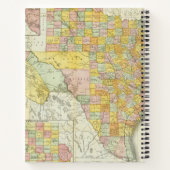 Rand McNally Railroad und Landkreis Map of Texas Notizblock (Rückseite)