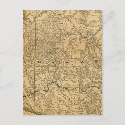 Rand McNally's Arizona Postkarte (Vorderseite)