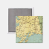 Rand McNallys Karte von Alaska Magnet (Vorderseite/Rückseite)