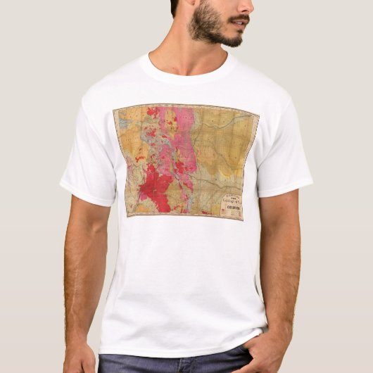 Rand McNallys neue geologische Karte T-Shirt (Vorderseite)