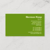 Rand Monogramm - Grün 669900 Visitenkarte (Rückseite)