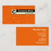 Rand-Monogramm - Marmalade-Meer Visitenkarte (Vorne/Hinten)