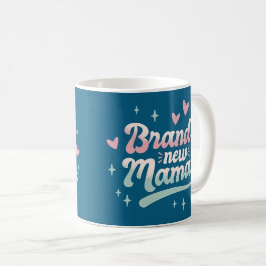 rand New Mama Mug – Heartwarming Gift for New Moth Kaffeetasse (VorderseiteRechts)