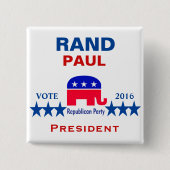 Rand Paul für Präsidenten 2016 Button (Vorderseite)