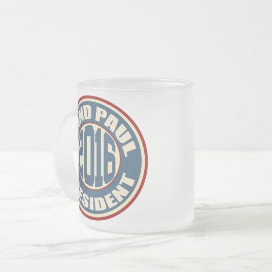 Rand Paul für Präsidenten 2016 Mattglastasse (Vorderseite Links)