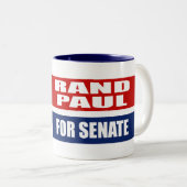 RAND PAUL FÜR SENAT ZWEIFARBIGE TASSE (VorderseiteRechts)