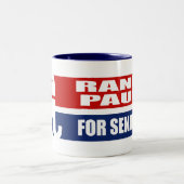 RAND PAUL FÜR SENAT ZWEIFARBIGE TASSE (Mittel)
