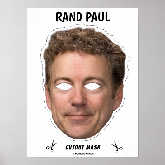 RAND PAUL Halloween Mask Poster (Vorne)