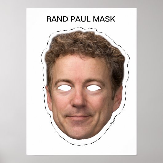 Rand Paul Mask Poster (Vorne)