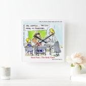 Rand Paul The Early Years Funny Wall Clock Quadratische Wanduhr (Zuhause)