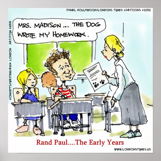 Rand Paul The Young Years Funny Poster (Vorne)