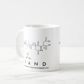 Rand-Peptidname-Tasse Kaffeetasse (Vorderseite Links)