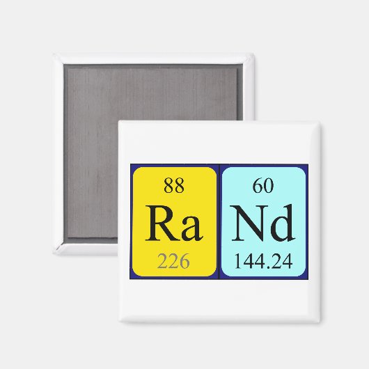 Rand Periodenmagnet Magnet (Vorderseite/Rückseite)