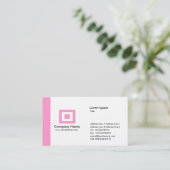 Rand - rosa visitenkarte (Stehend Vorderseite)