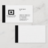 Rand - Schwarzes Visitenkarte (Vorne/Hinten)