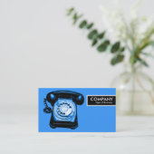 Rand-Umbau - blaue Hotline Visitenkarte (Stehend Vorderseite)
