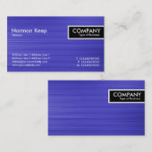 Rand-Umbau - gebürstete blaue Beschaffenheit Visitenkarte (Vorne/Hinten)