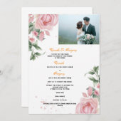 Randa & Gregory zusammen mit ihren Familien Anfrag Einladung (Vorne/Hinten)