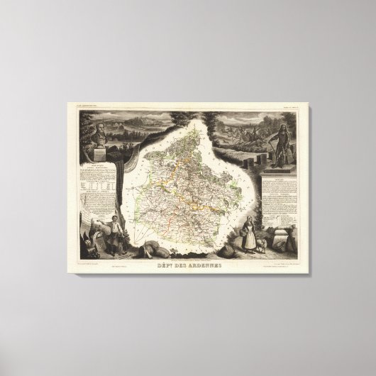 Randabbildungen Leinwanddruck (Vorderseite)