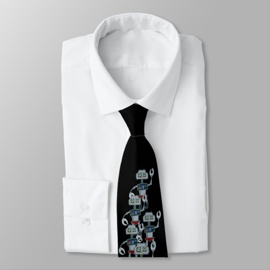 Randalierende Roboter-Krawatte Krawatte (Gebunden)