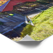 Randall Covered Bridge im Herbst, Vermont Poster (Ecke)