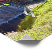 Randall Covered Bridge im Herbst, Vermont Poster (Ecke)