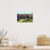 Randall Covered Bridge im Herbst, Vermont Poster (Küche)