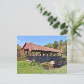 Randall Covered Bridge, Lyndon, Vermont Postcard Postkarte (Stehend Vorderseite)
