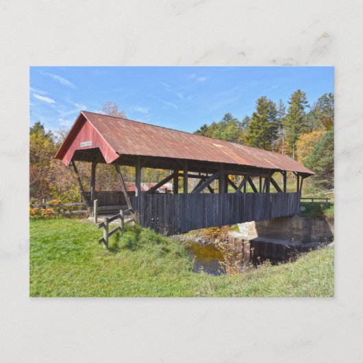 Randall Covered Bridge, Lyndon, Vermont Postcard Postkarte (Vorderseite)