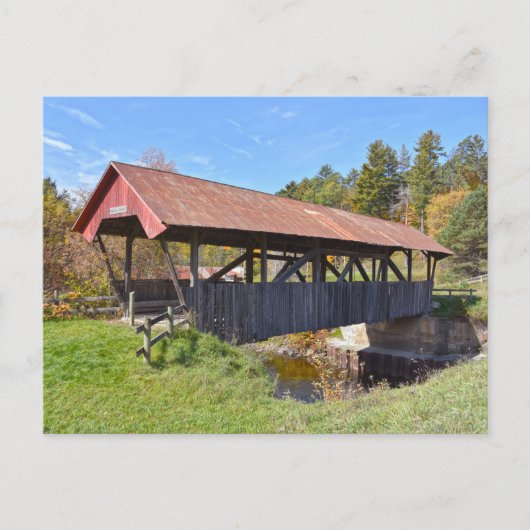 Randall Covered Bridge, Lyndon, Vermont Postcard Postkarte (Vorderseite)
