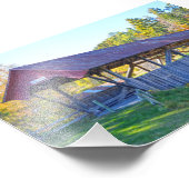 Randall Covered Bridge, Lyndonville, Vermont Fotodruck (Ecke)