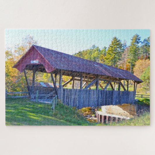 Randall Covered Bridge, Lyndonville, Vermont Puzzle (Horizontal)