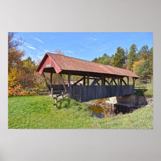 Randall Covered Bridge, Vermont Poster (Vorne)