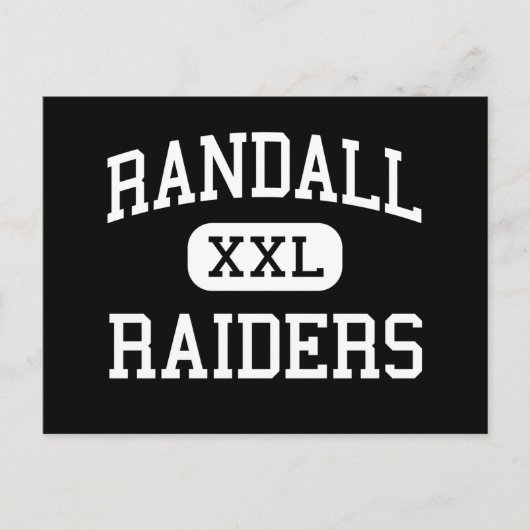 Randall - Raiders - High School - Amarillo Texas Postkarte (Vorderseite)