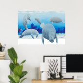 Randalls Manatees Poster (Heimbüro)