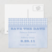 Ränder-Armkreise Save the Date Postkarte (Vorne/Hinten)