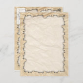 Ränder auf Papier Postkarte (Vorne/Hinten)