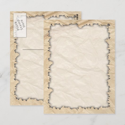 Ränder auf Papier Postkarte (Vorne/Hinten)