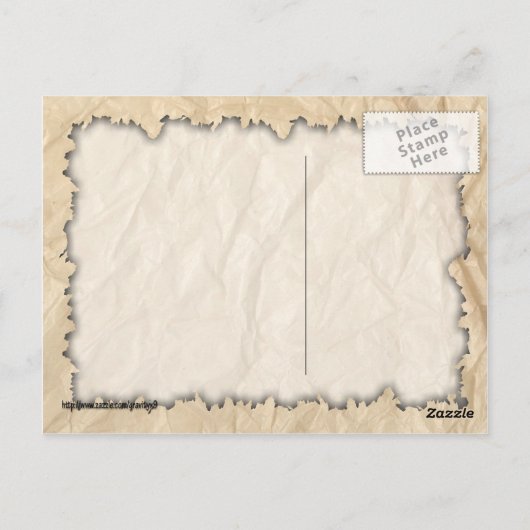 Ränder auf Papier Postkarte (Rückseite)