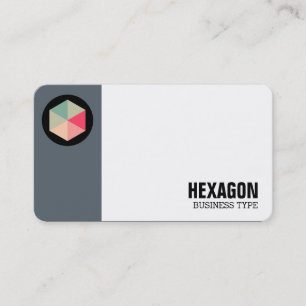 Ränder Circle - Color Hexagon 04 - Blue Gray Visitenkarte